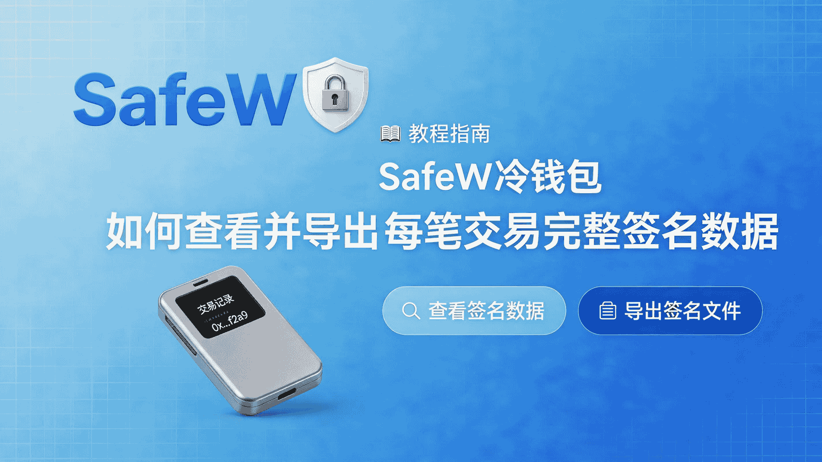 SafeW冷钱包如何导出交易签名数据, SafeW冷钱包查看完整签名信息步骤, SafeW交易签名数据批量导出方法, SafeW冷钱包签名记录下载失败怎么办, SafeW冷钱包导出交易数据是否支持CSV, SafeW冷钱包交易签名数据用途, SafeW冷钱包交易记录审计